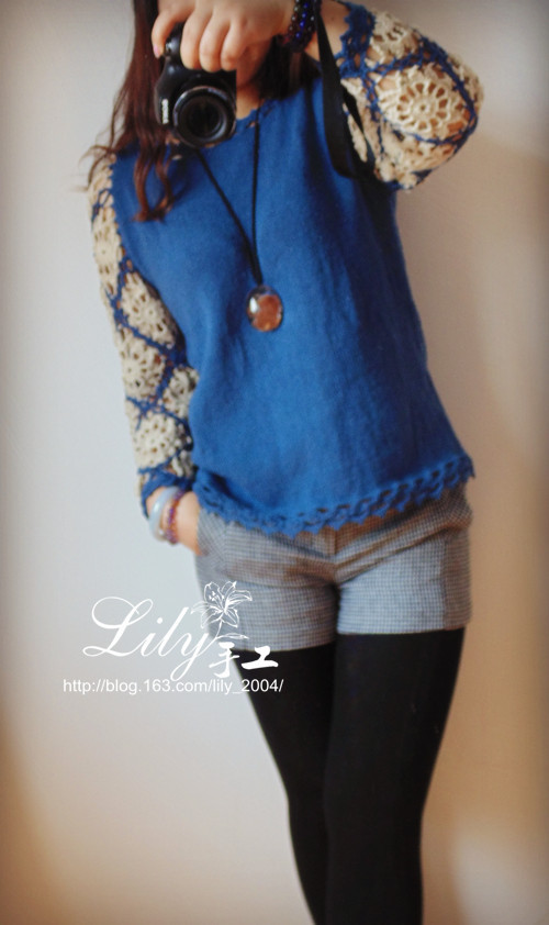 【Lily】--藍(lán)顏-- - Lily - Lily的手工編織天地