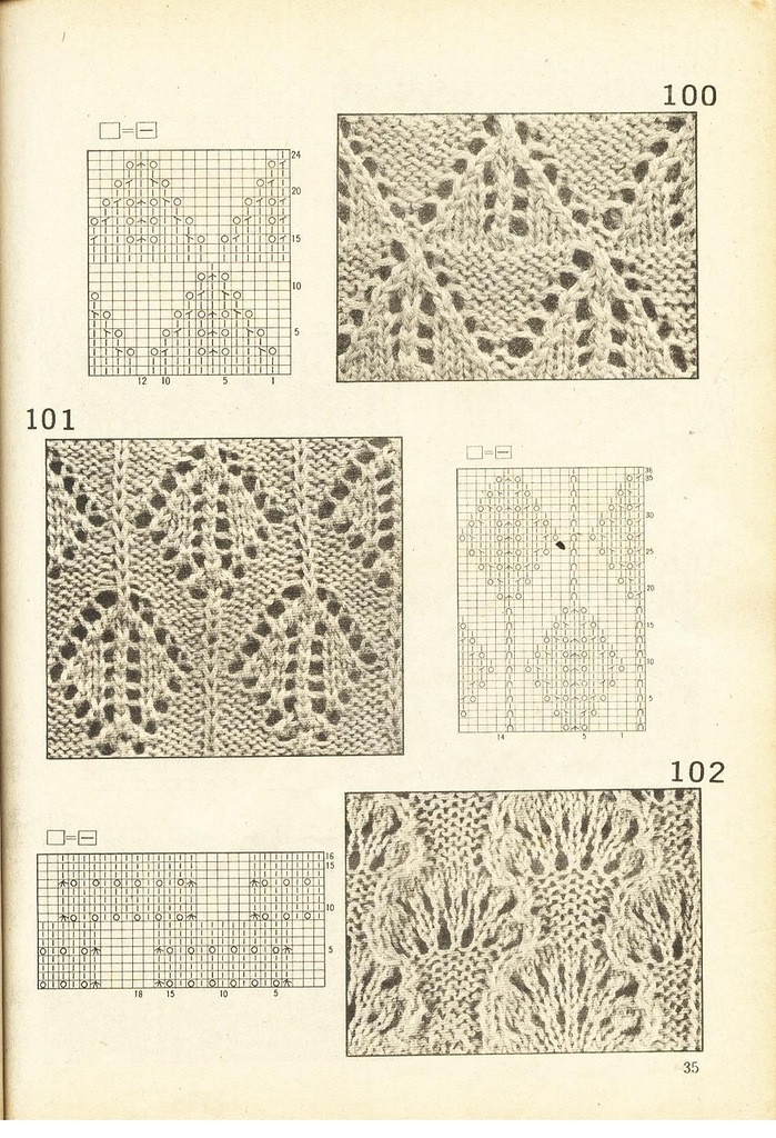 《上海棒針編結(jié)花樣500種》續(xù)編上海新棒針花樣530 - 壹一 - 壹一的博客