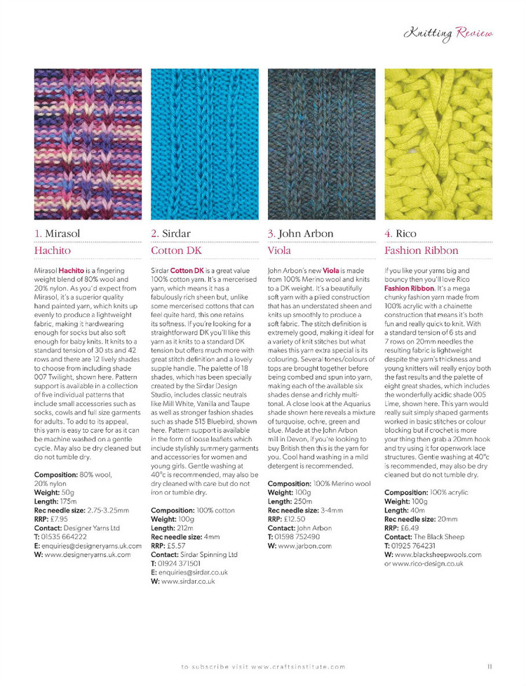 Knitting Magazine  May 2014 - 輕描淡寫 - 輕描淡寫