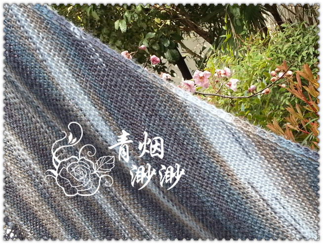 詩瑤——毛蕾絲段染披肩 - 青煙渺渺 - 青煙渺渺