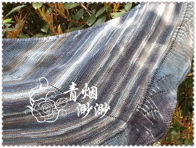 詩瑤——毛蕾絲段染披肩 - 青煙渺渺 - 青煙渺渺