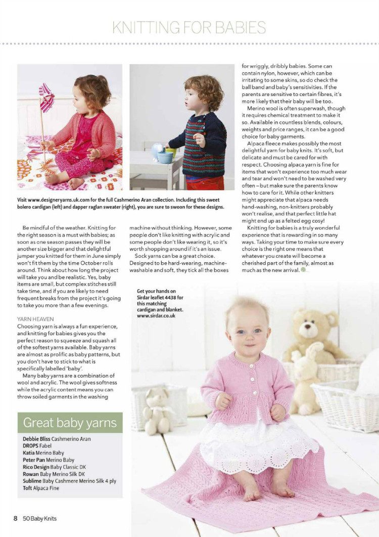 50 Baby Knits  spring 2015 - 輕描淡寫 - 輕描淡寫