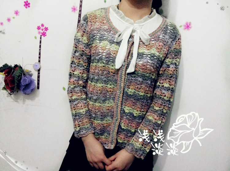 【淺淺淡淡】*齊艷—幸運(yùn)星鉤針開(kāi)衫 - 淺淺淡淡 - 淺 淺 淡 淡