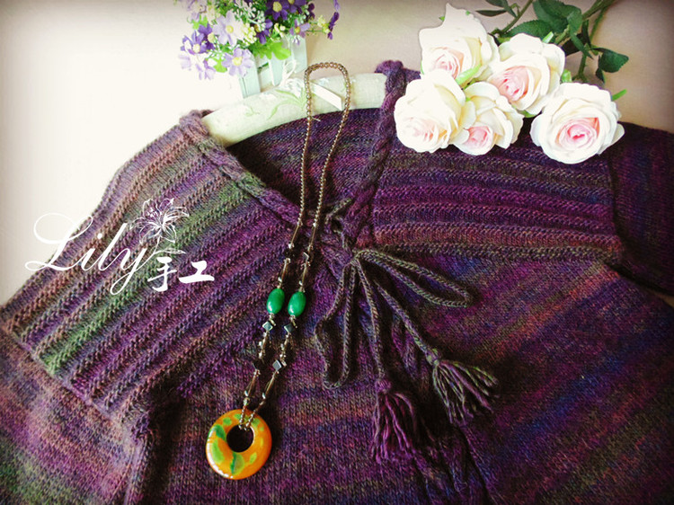 【Lilly手工】--搖曳--帶有民族風(fēng)感覺的罩衫 - Lily - Lily的手工編織天地