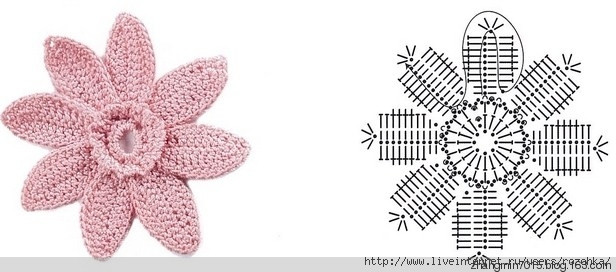 單元花圖解 - 花語(yǔ)傳情 - 花語(yǔ)☆傳情鉤織博客