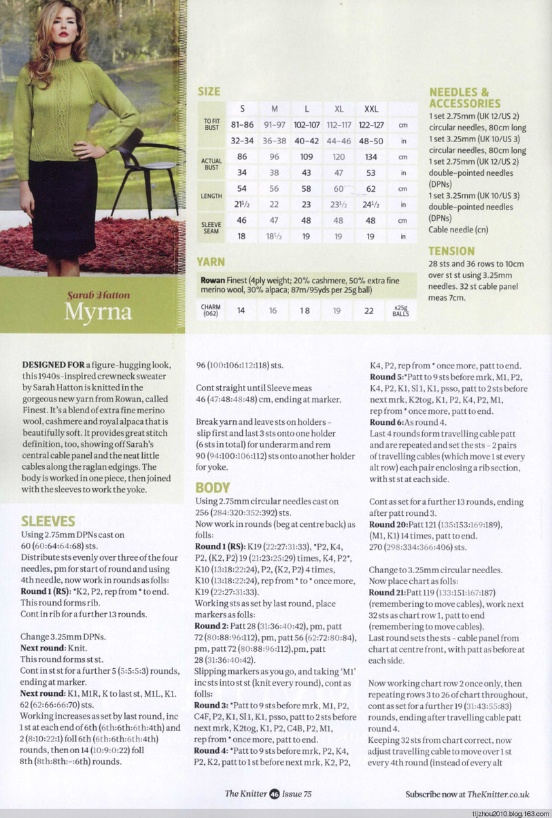 The Knitter №75 2014 - 紫蘇 - 紫蘇的博客