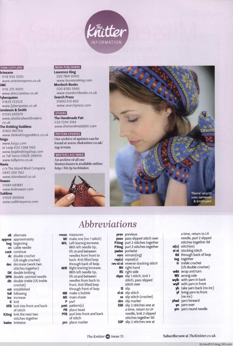 The Knitter №75 2014 - 紫蘇 - 紫蘇的博客