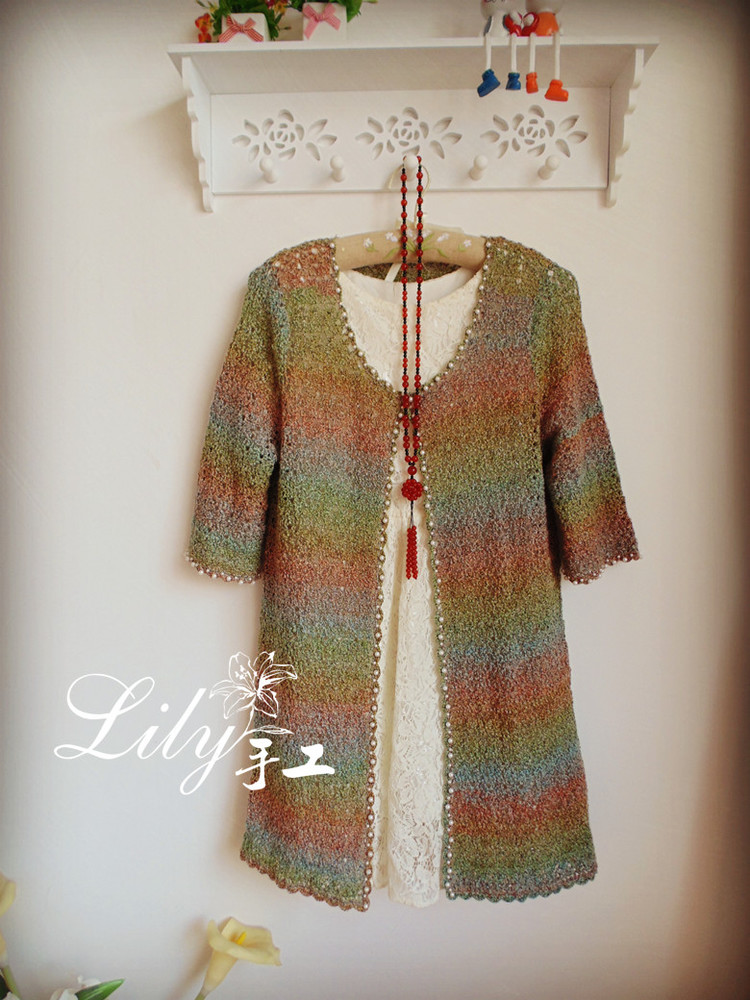 【Lily手工】--云凈--云蕾新色長款開衫 - Lily - Lily的手工編織天地