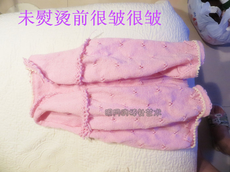 粉粉公主裙開衫（視頻） - 明月的棒針藝術(shù) - 明月的棒針藝術(shù)