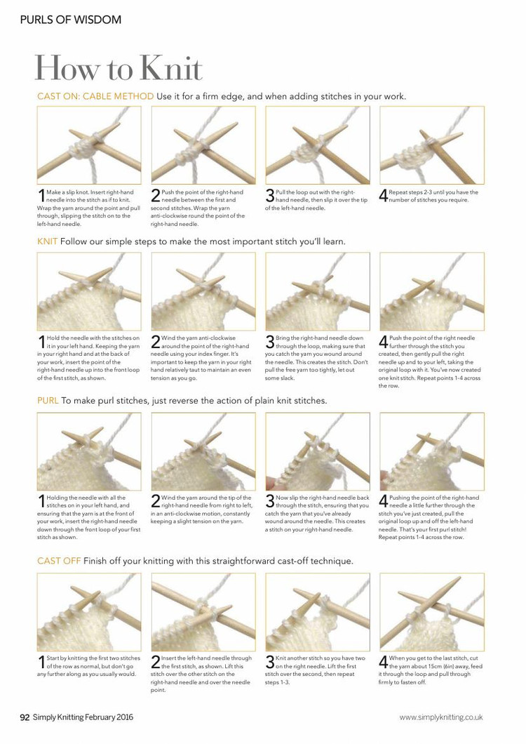 Simply Knitting  February 2016 - 輕描淡寫 - 輕描淡寫