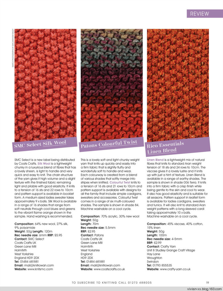 Knitting2011—— Issue 93 - Vivian - Vivian天天向尚