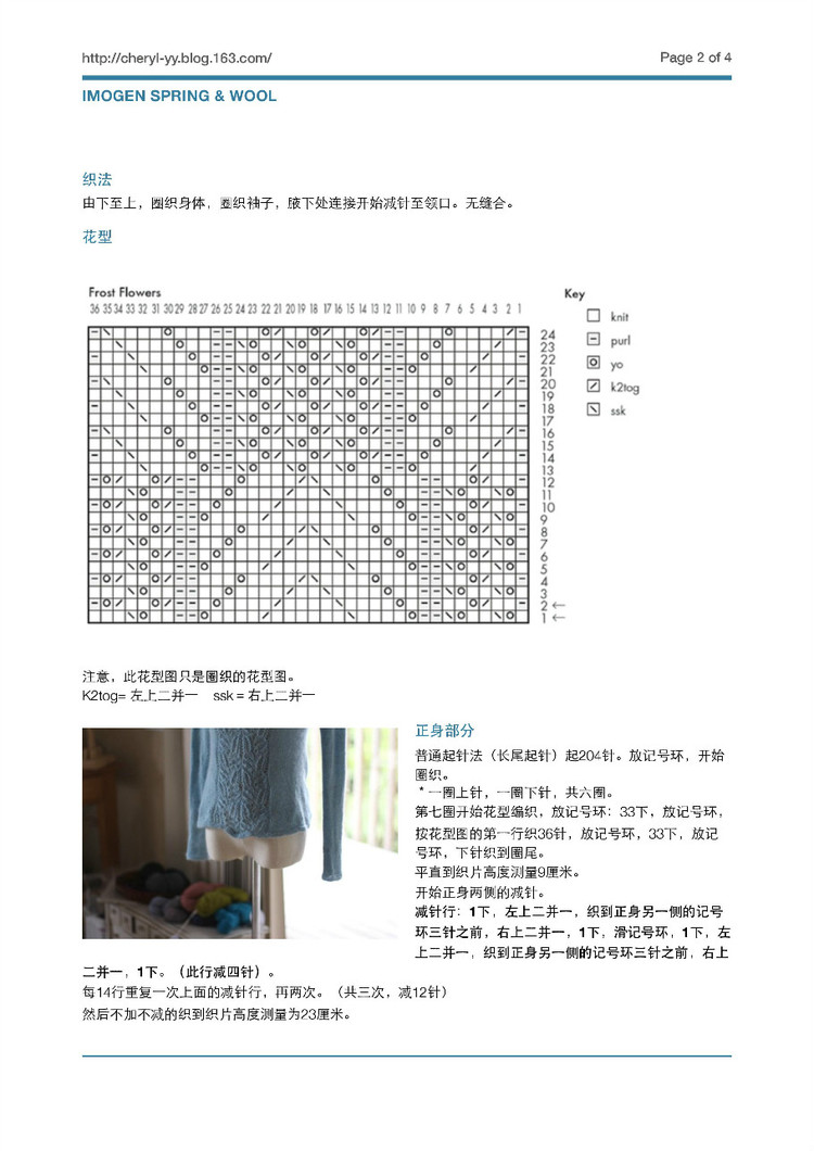 Imogen wool 霜花 - 媛媛的綿綿的羊 - 媛媛的綿綿的羊