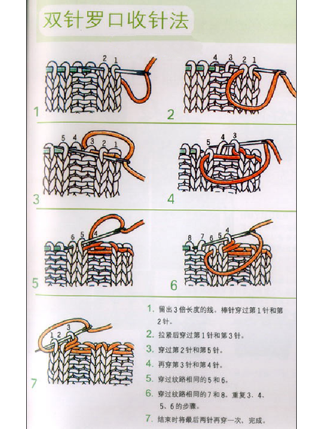 【棒針技巧】雙羅紋起針方法與收針法 - 壹一 - 壹一的博客