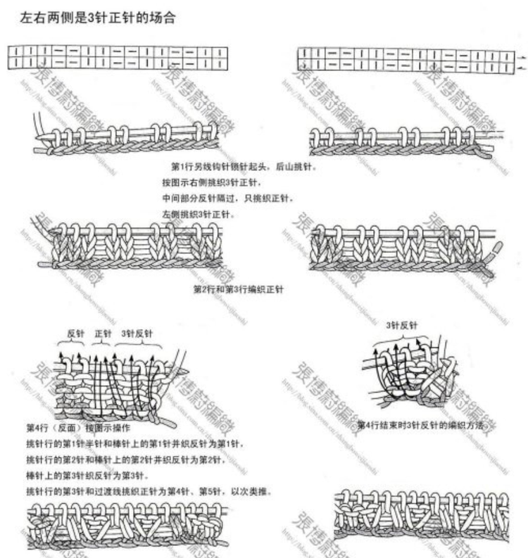【引用綜合棒針技巧】幾種不同雙羅紋機器邊起針法+收針法+視頻教程 - 壹一 - 壹一的博客