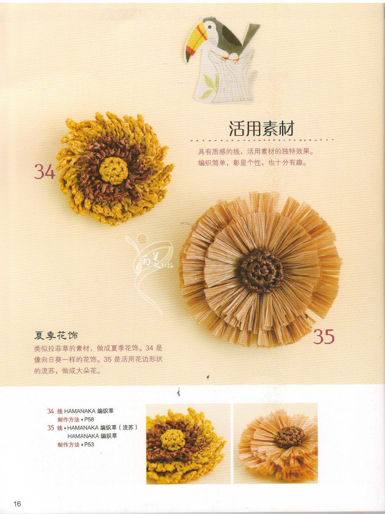 【雨菱掃描】戀上手編花飾 57款小飾品 - 雨菱 - 愛是綻放的花朵
