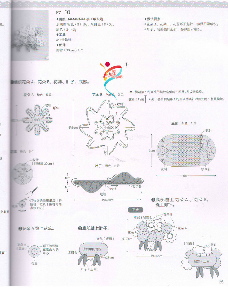【雨菱掃描】戀上手編花飾 57款小飾品 - 雨菱 - 愛是綻放的花朵