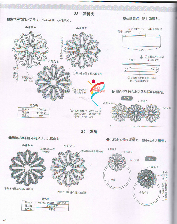 【雨菱掃描】戀上手編花飾 57款小飾品 - 雨菱 - 愛是綻放的花朵