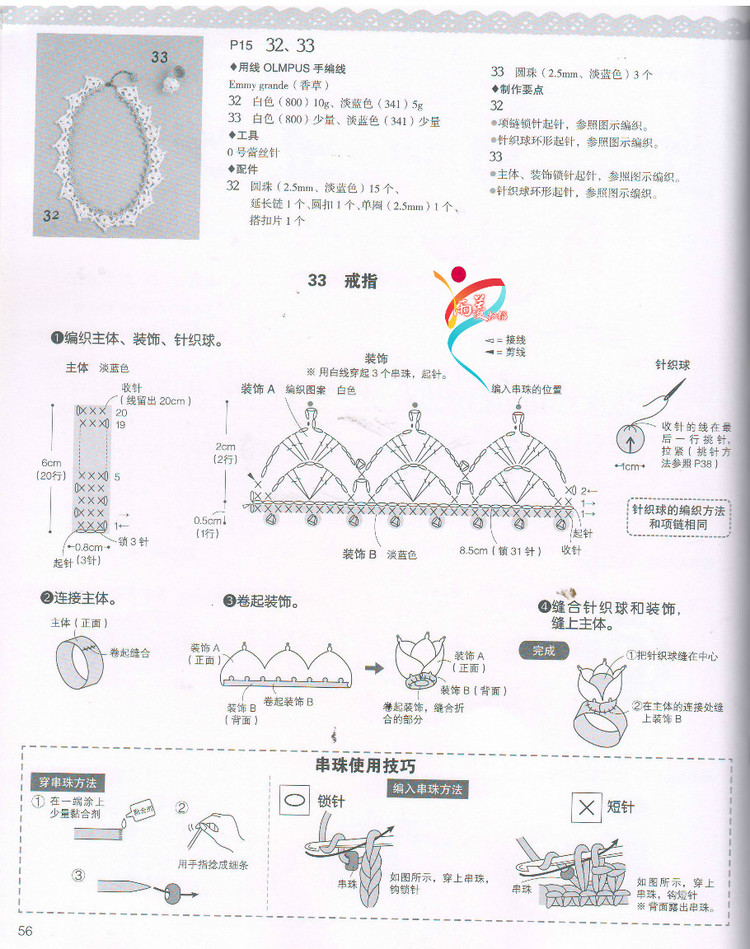 【雨菱掃描】戀上手編花飾 57款小飾品 - 雨菱 - 愛是綻放的花朵