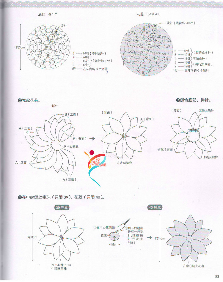 【雨菱掃描】戀上手編花飾 57款小飾品 - 雨菱 - 愛是綻放的花朵