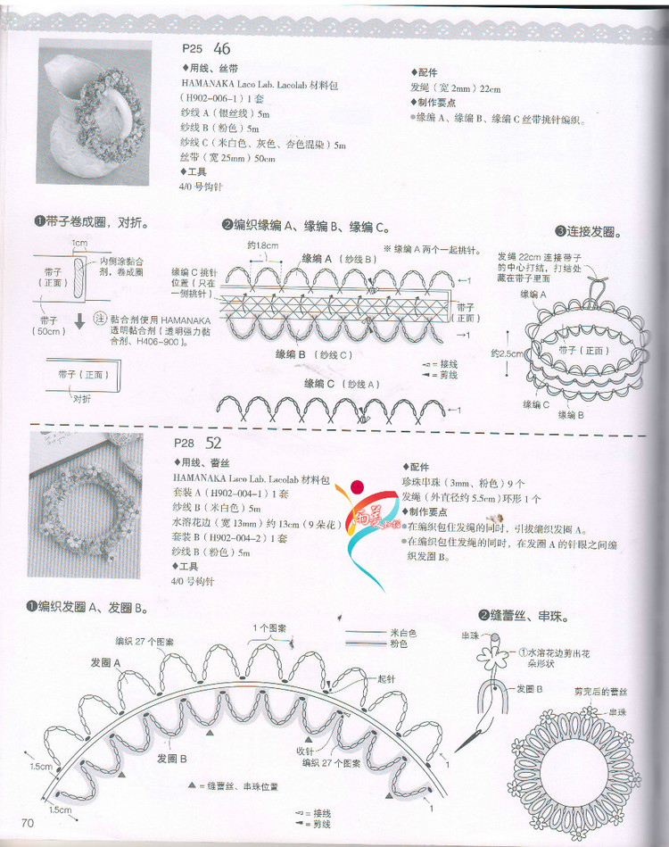 【雨菱掃描】戀上手編花飾 57款小飾品 - 雨菱 - 愛是綻放的花朵