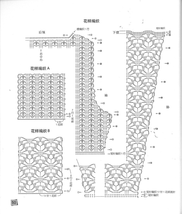 編織達(dá)人---毛衣篇 - 紫藤花瓣 - 月下紫藤