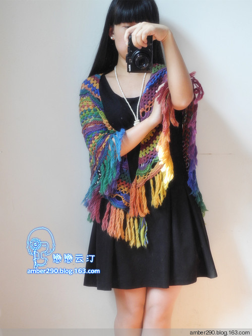 【戀戀云汀】彩虹貴夫人披肩 - 戀戀云汀 - 汀水云間戀戀云汀
