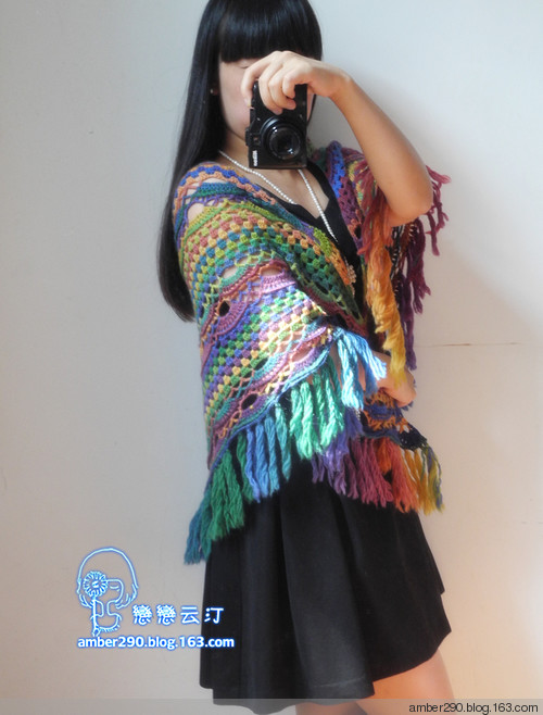 【戀戀云汀】彩虹貴夫人披肩 - 戀戀云汀 - 汀水云間戀戀云汀