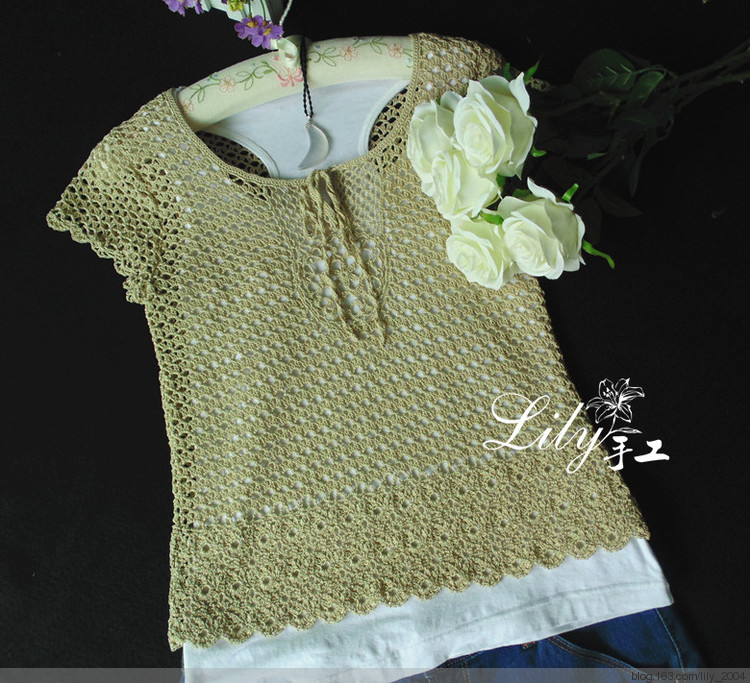 【Lily手工】--初見---蕾絲精致小衫 - Lily - Lily的手工編織天地
