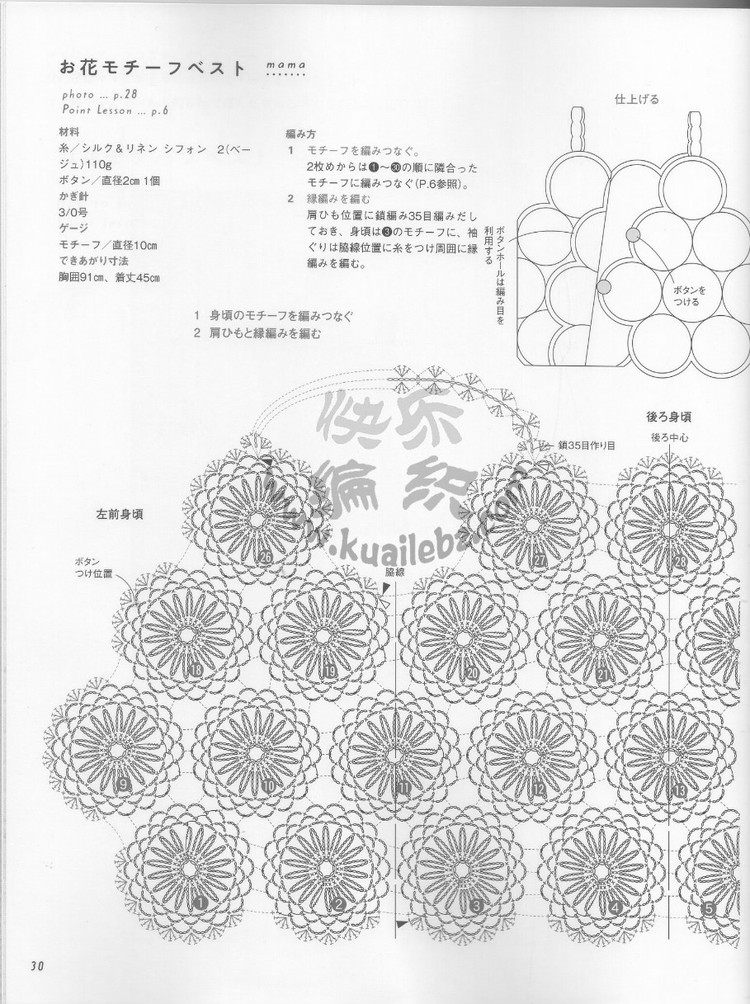 Crochet lesson 2012 母女親子裝 - 紫蘇 - 紫蘇的博客