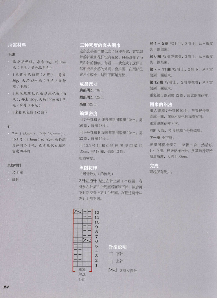 頸上添花41款風格百變的圍巾編織 - 壹一 - 壹一的博客