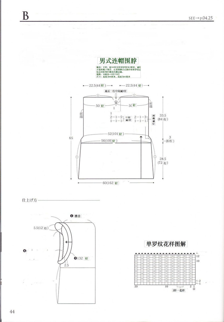 男子連帽圍脖 - liminshanshan - 微雨霏霏的編織時(shí)光
