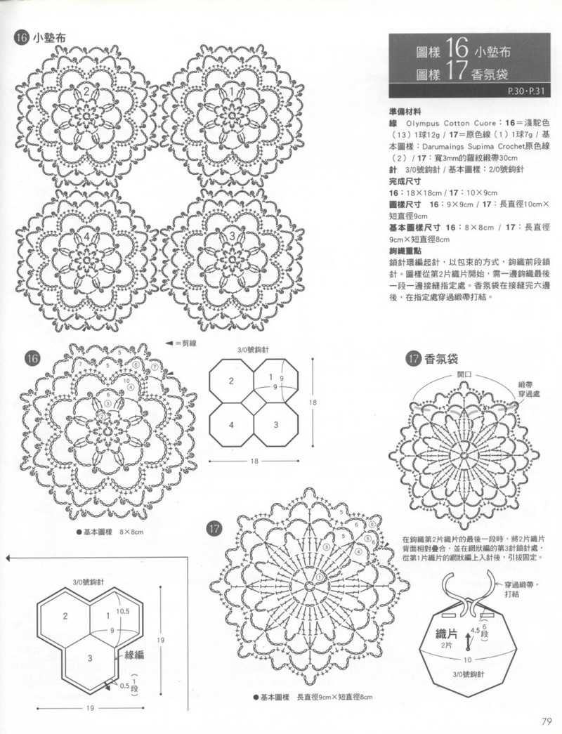 Crochet Lace Floral Applique 2011 - 紫蘇 - 紫蘇的博客