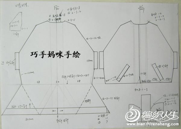 【巧手媽咪】-----披風(fēng)版外套 - 我愛十畝地 - 我愛十畝地的博客