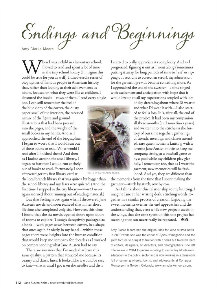 Interweaves Jane Austen Knits  Special Issue2015 - 輕描淡寫 - 輕描淡寫