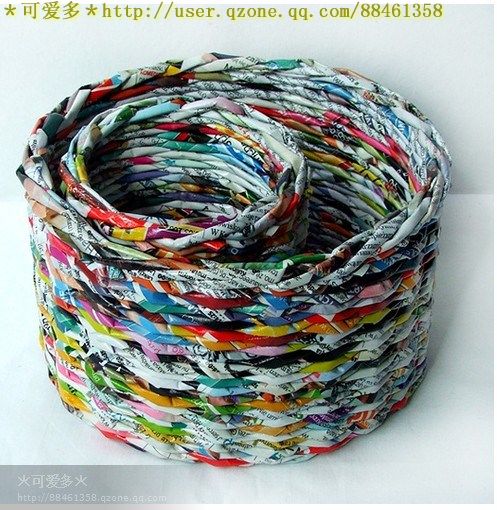 廢舊雜志報紙編織物（多圖鑒賞/附教程）——makki - 小小 - 靜水流深