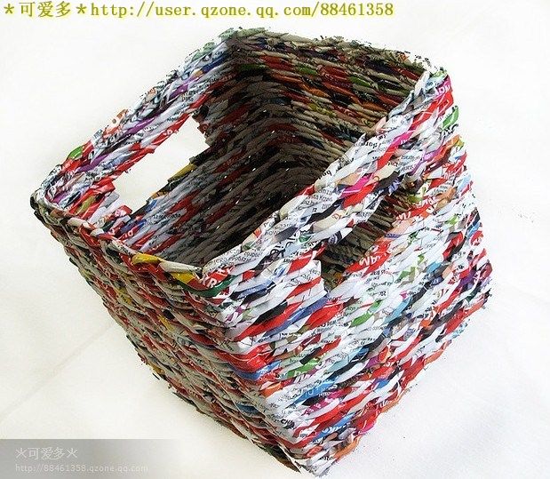 廢舊雜志報紙編織物（多圖鑒賞/附教程）——makki - 小小 - 靜水流深