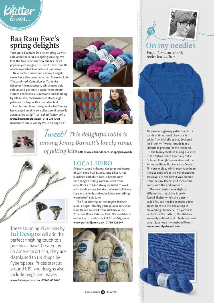 The Knitter Issue 93 2015 - 輕描淡寫(xiě) - 輕描淡寫(xiě)