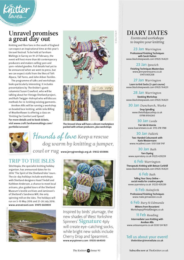 The Knitter Issue 93 2015 - 輕描淡寫(xiě) - 輕描淡寫(xiě)