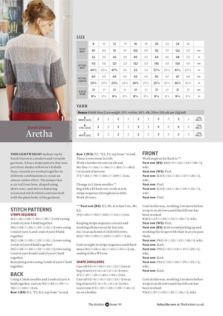 The Knitter Issue 93 2015 - 輕描淡寫(xiě) - 輕描淡寫(xiě)