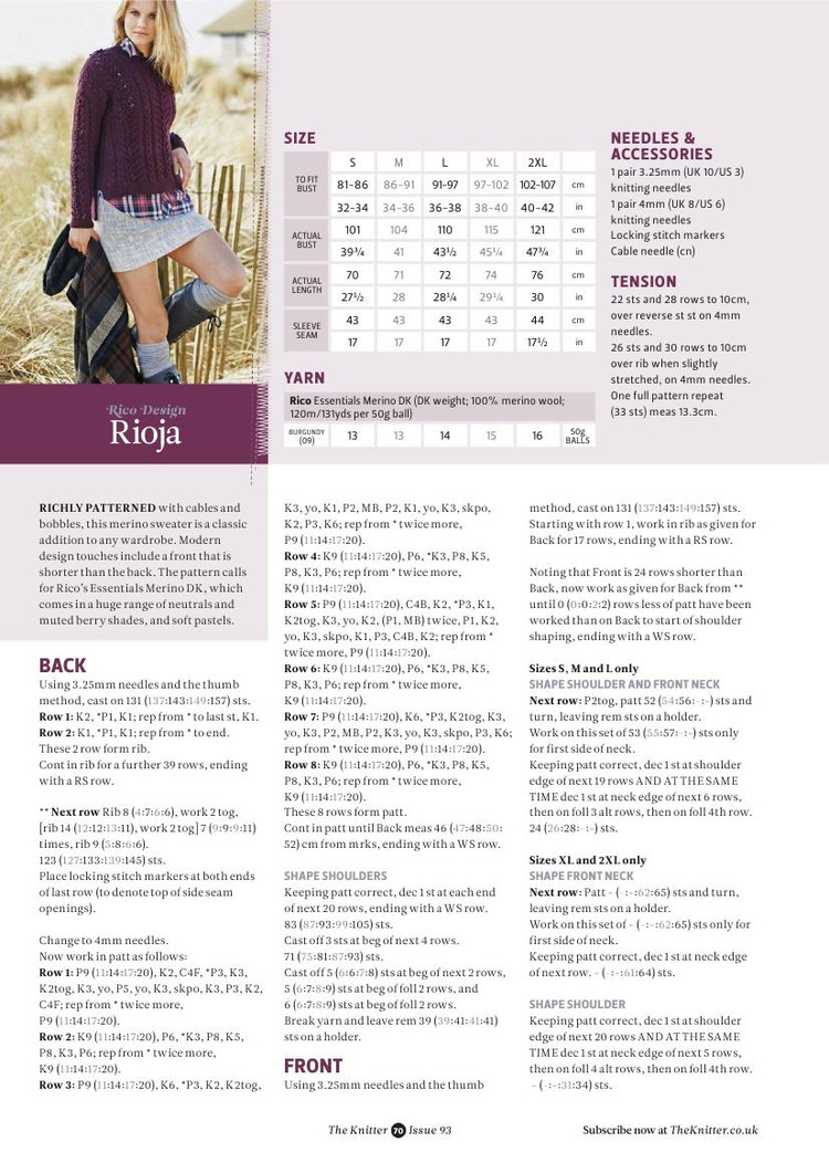 The Knitter Issue 93 2015 - 輕描淡寫(xiě) - 輕描淡寫(xiě)