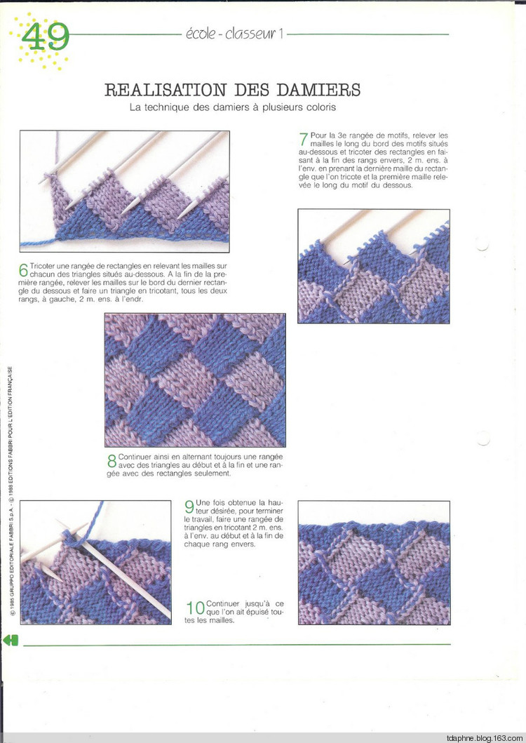 法國編織基礎(chǔ)書圖解秘籍49-100包羅萬有Tricot Passion - école classeur - Daphne Tsui - 因為愛所以愛
