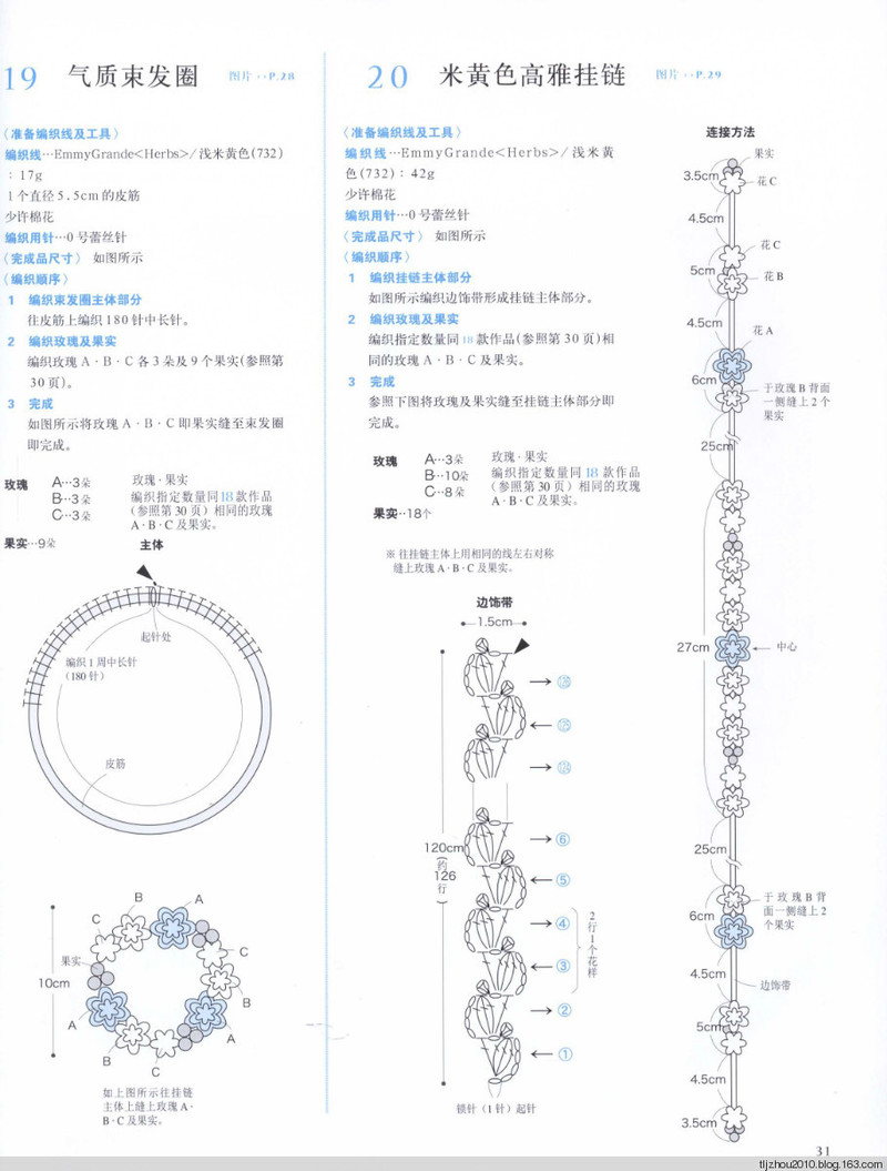 鉤針編織薔薇花樣小物 2013 - 紫蘇 - 紫蘇的博客