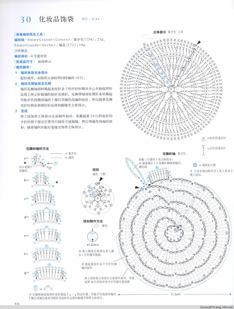 鉤針編織薔薇花樣小物 2013 - 紫蘇 - 紫蘇的博客