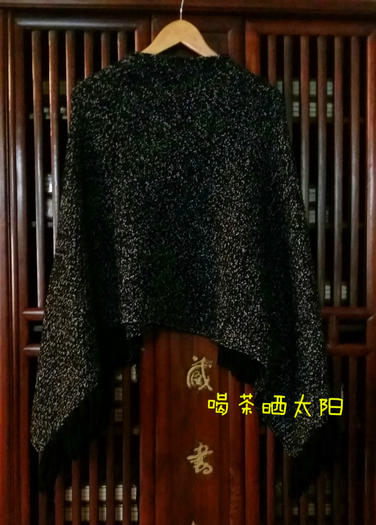 且聽風吟---羊絨AB色流蘇披肩 （2015-13） - 喝茶曬太陽 - 喝茶曬太陽的博客