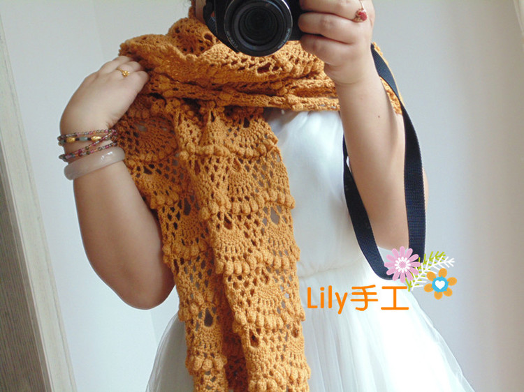 【Lily手工】--野百合--百搭羊毛圍巾 - Lily - Lily的手工編織天地