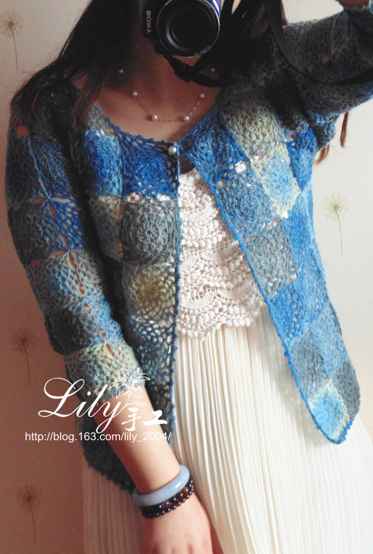 【Lily】--如黛--暖春拼花小開衫 - Lily - Lily的手工編織天地
