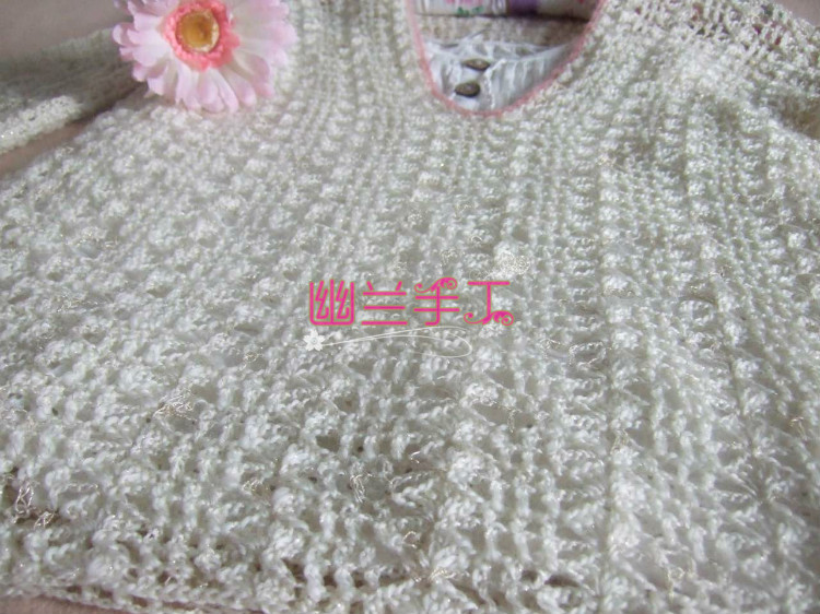 庭樹飛花～～七分袖拼色V領套衫12 - 空谷幽蘭 - 指間的溫柔