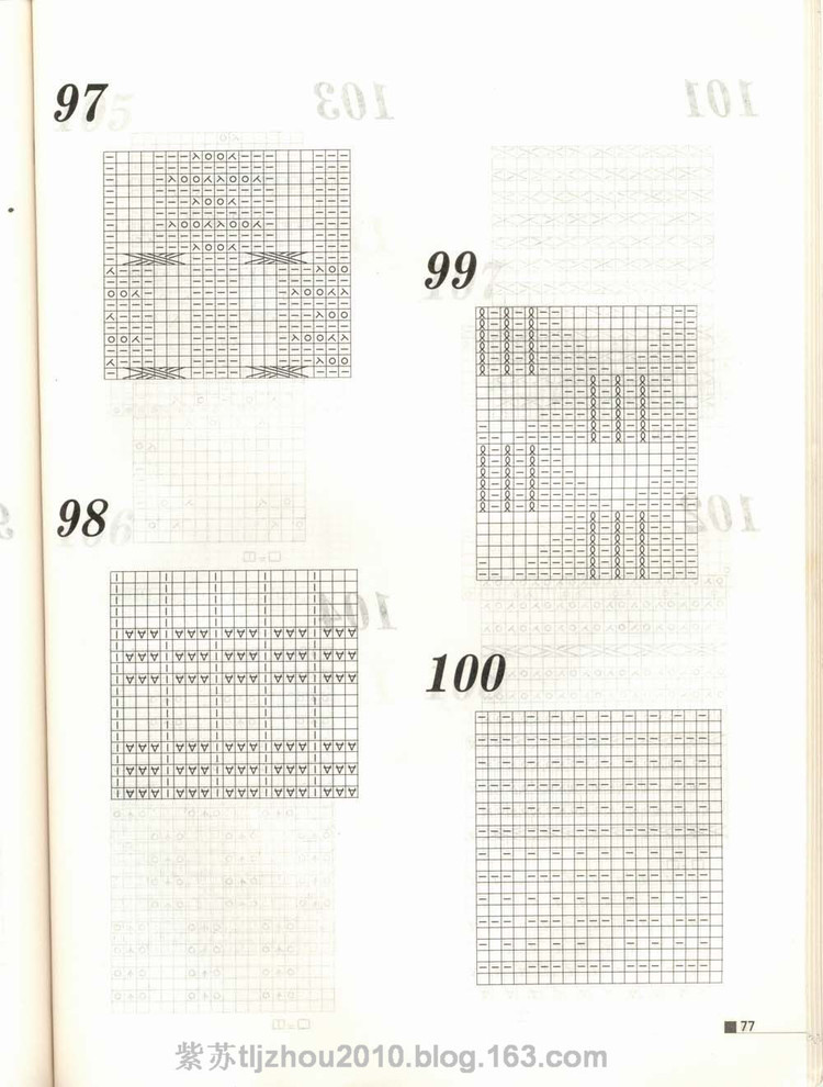 Knitting patterns---棒針花樣專輯（2） - 紫蘇 - 紫蘇的博客