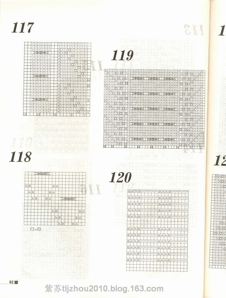 Knitting patterns---棒針花樣專輯（2） - 紫蘇 - 紫蘇的博客