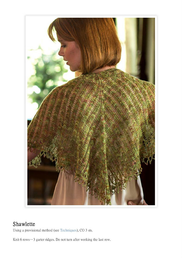 New Vintage Lace Knits Inspired By the Past（新的老式花邊：針織物由過去的啟發(fā)教程） - 壹一 - 壹一的博客